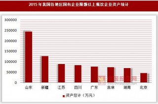 2015年我国各地区国有企业限额以上餐饮企业资产及所有者权益统计(按登记注册类型分)