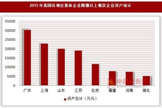 2015年我国各地区集体企业限额以上餐饮企业资产及所有者权益统计(按登记注册类型分)