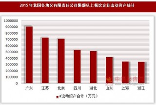 2015年我国各地区有限责任公司限额以上餐饮企业资产统计(按登记注册类型分)