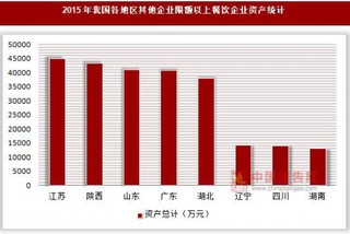 2015年我国各地区其他企业限额以上餐饮企业资产及所有者权益统计(按登记注册类型分)