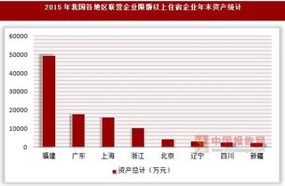 2015年我国各地区联营企业限额以上住宿企业年末资产及所有者权益统计(按登记注册类型分)
