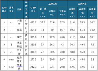 2019年我国体感游戏机品牌力及顾客推荐指数情况分析